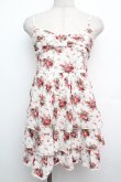 画像1: LIZ LISA / ローズブーケキャミワンピース  白ｘ赤 S-26-01-15-021-LO-OP-AS-ZS (1)