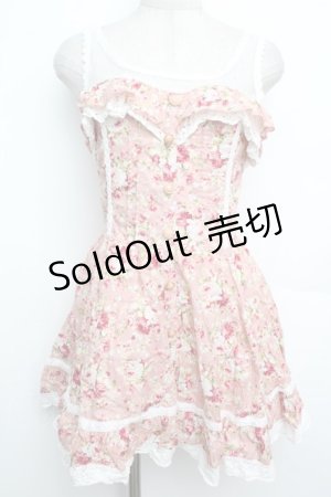 画像: LIZ LISA / ローズブーケキャミワンピース  ピンク S-26-01-15-022-LO-OP-AS-ZS