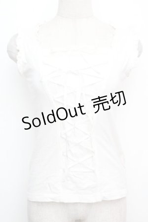 画像: PEACE NOW / レースアップタンクトップ  白 S-26-01-15-027-PU-TO-AS-ZS