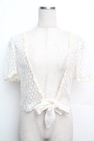 画像: LIZ LISA / /透かしニットボレロ  オフ S-26-01-15-029-LO-TO-AS-ZS