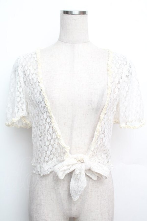 画像1: LIZ LISA / /透かしニットボレロ  オフ S-26-01-15-029-LO-TO-AS-ZS (1)