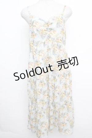 画像: axes femme / 花柄ワンピース  グリーン S-26-01-15-030-AX-OP-AS-ZS