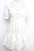 画像1: LIZ LISA / レース切替ワンピース  白 S-26-01-15-038-LO-OP-AS-ZS (1)