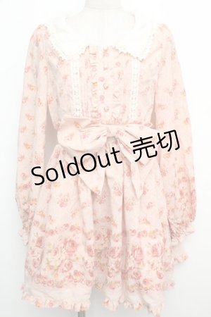 画像: LIZ LISA / ローズブーケワンピース  ピンク S-26-01-15-040-LO-OP-AS-ZS