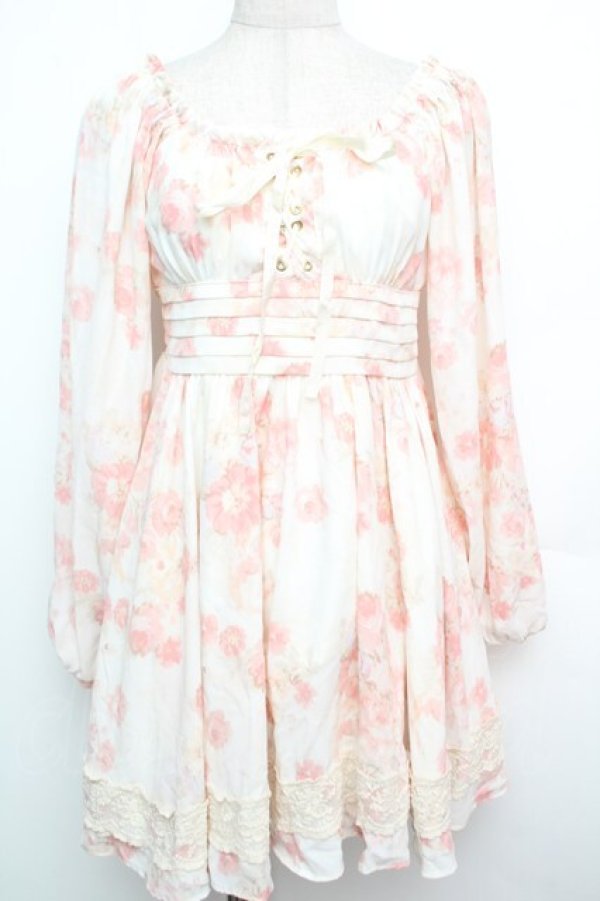 画像1: LIZ LISA / 花柄シフォンワンピース  オフ S-26-01-15-041-LO-OP-AS-ZS (1)