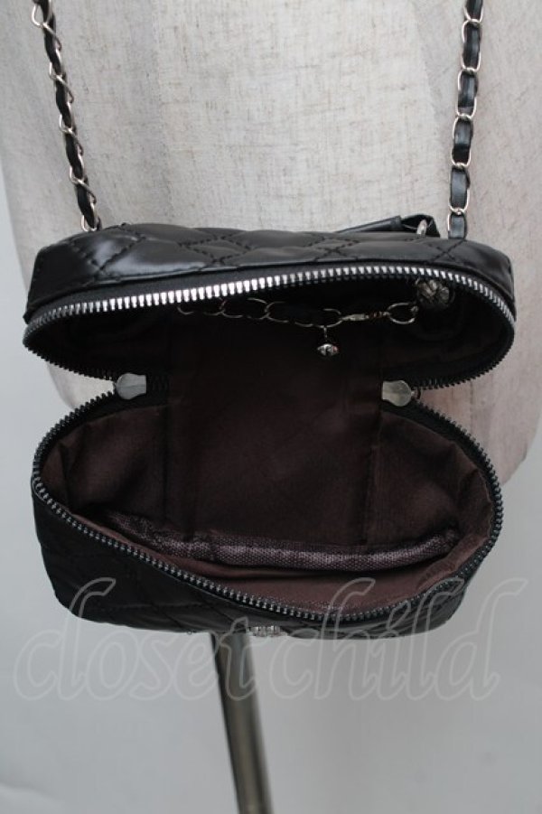 画像4: LOLITA / キルティングショルダーポーチ  黒 S-26-01-16-046-LO-BG-HR-ZS (4)