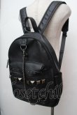 画像4: KILLSTAR / Crusher Backpack  黒 S-26-01-16-049-PU-BG-HR-ZS (4)