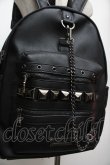画像5: KILLSTAR / Crusher Backpack  黒 S-26-01-16-049-PU-BG-HR-ZS (5)