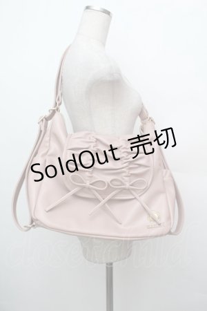 画像: m petit by misako / AM*NIリボン3WAY バッグ  ピンク S-26-01-16-051-LO-BG-HR-ZS
