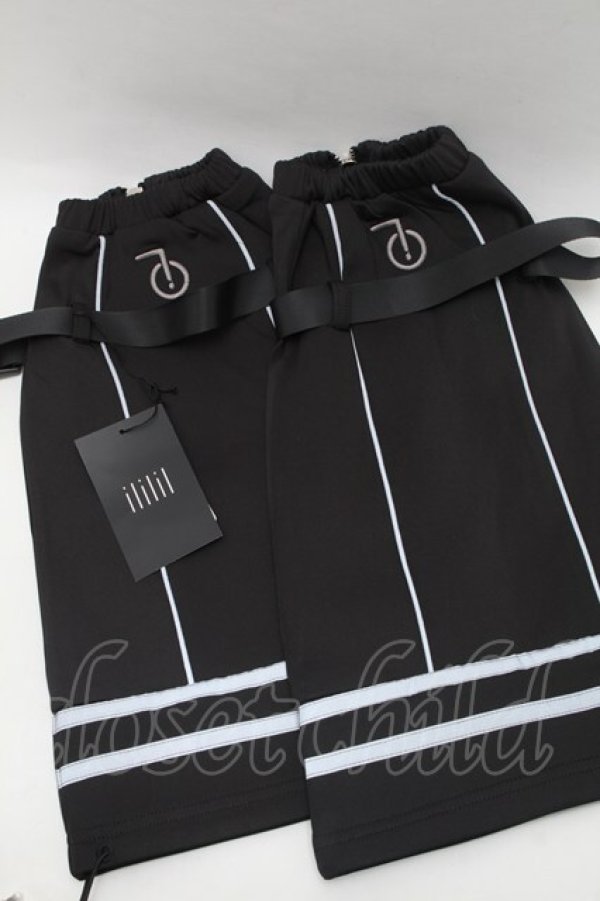 画像1: ililil / サイバーリフレクターレッグカバー  黒 S-26-01-16-011-PU-ZA-HR-ZS (1)