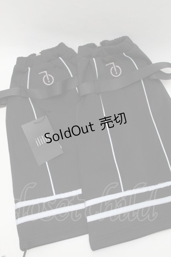 画像1: ililil / サイバーリフレクターレッグカバー  黒 S-26-01-16-011-PU-ZA-HR-ZS (1)