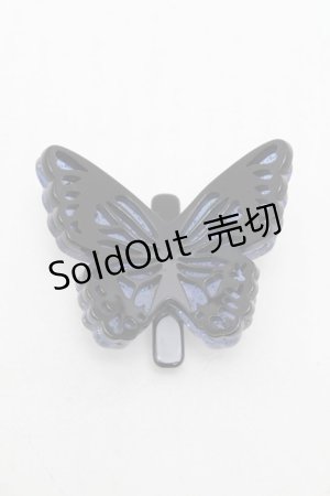 画像: MILK / バタフライバレッタ  黒 S-26-01-16-016-ML-JA-HR-ZS