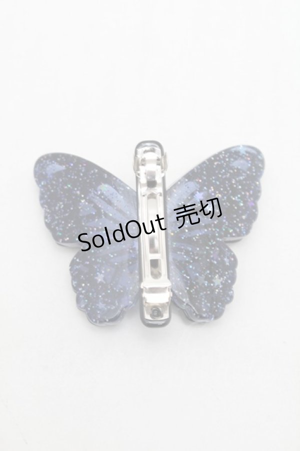 画像2: MILK / バタフライバレッタ  黒 S-26-01-16-016-ML-JA-HR-ZS (2)