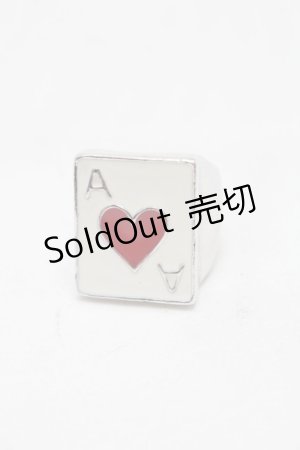 画像: Heart E / トランプマークリング  シルバー S-26-01-16-020-LO-AC-AS-ZS