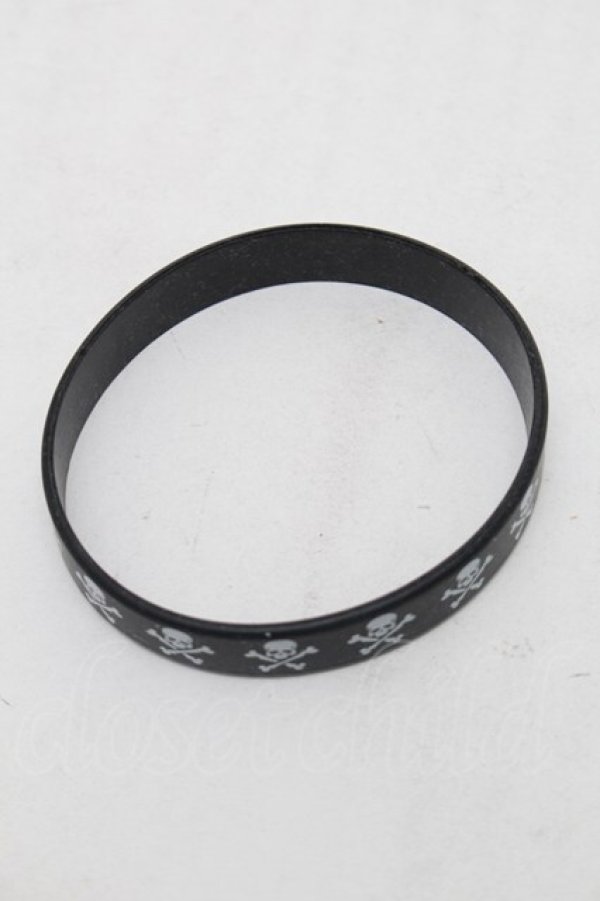 画像2: GOTH / スカルブレスレット  黒 S-26-01-16-026-GO-ZA-HR-ZS (2)