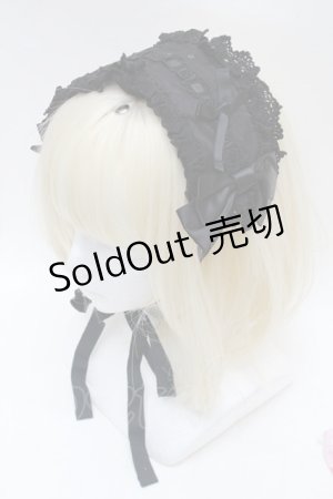 画像: BABY,THE STARS SHINE BRIGHT / はしごレースヘッドドレス  黒 S-26-01-16-029-BA-AC-AS-ZS