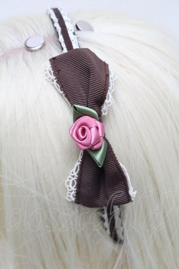 画像2: Innocent World / ミニバラカチューシャ  ブラウン S-26-01-16-032-IW-ZA-HR-ZS (2)