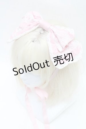 画像: BABY,THE STARS SHINE BRIGHT / はしごレースヘッドドレス  ピンク S-26-01-16-034-BA-AC-AS-ZS