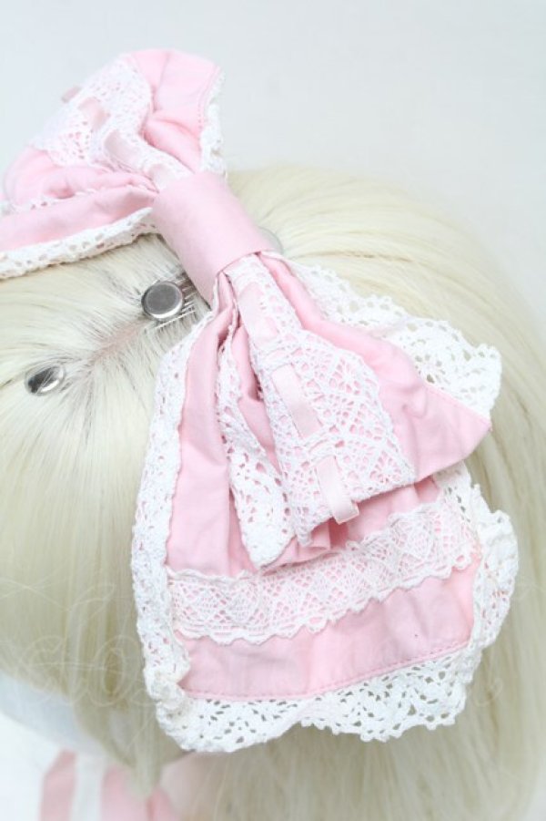 画像3: BABY,THE STARS SHINE BRIGHT / はしごレースヘッドドレス  ピンク S-26-01-16-034-BA-AC-AS-ZS (3)
