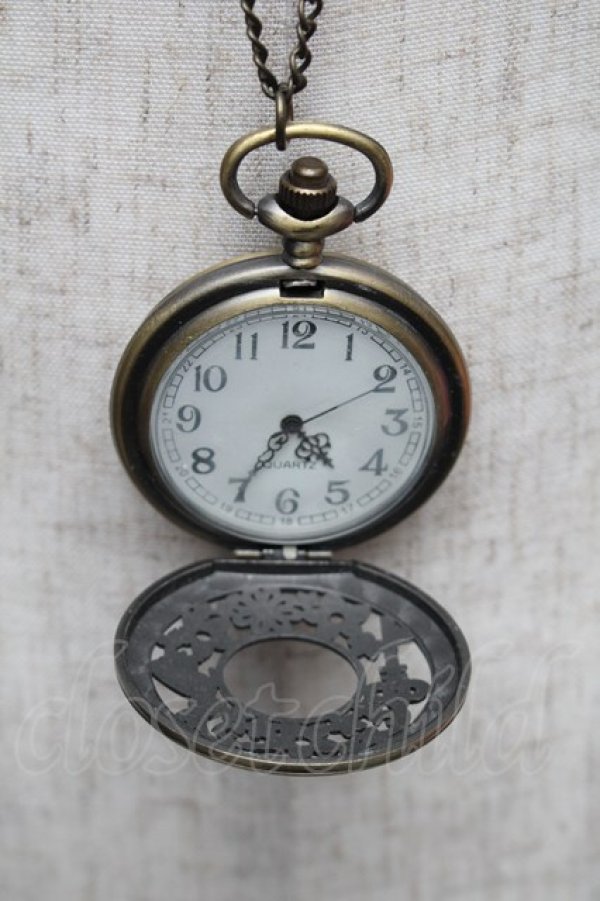 画像4: LOLITA / 懐中時計ネックレス  アンティークゴールド S-26-01-16-038-LO-ZA-HR-ZS (4)
