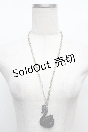 画像: MILK / スワンネックレス  黒 S-26-01-16-039-ML-AC-AS-ZS