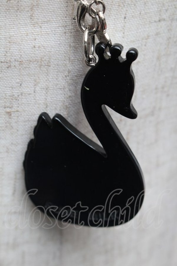 画像3: MILK / スワンネックレス  黒 S-26-01-16-039-ML-AC-AS-ZS (3)