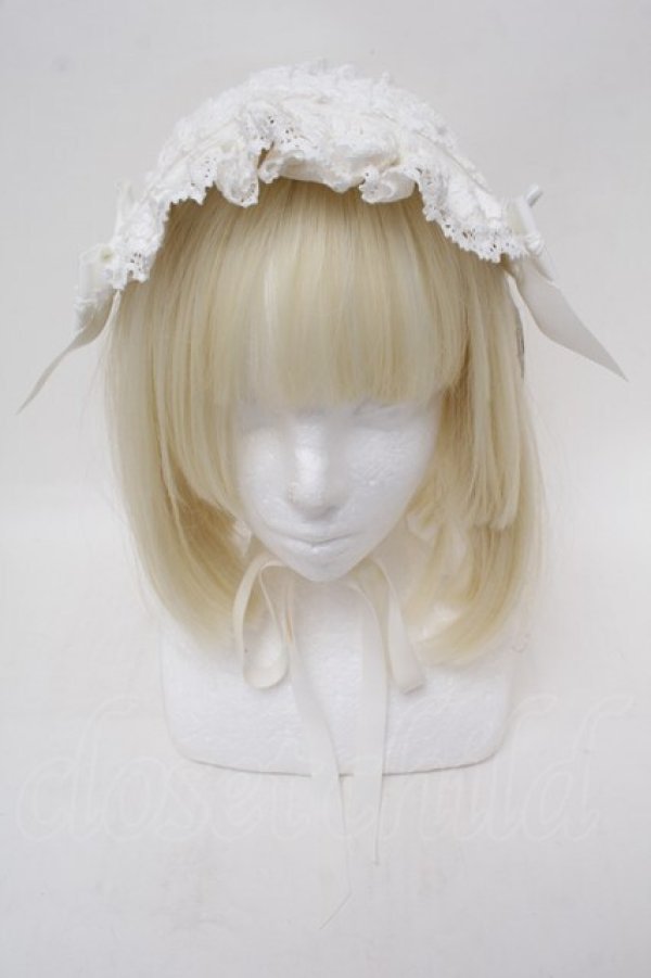 画像2: BABY,THE STARS SHINE BRIGHT / Creamy Ribbonヘッドドレス  白 S-26-01-17-004-BA-AC-AS-ZS (2)