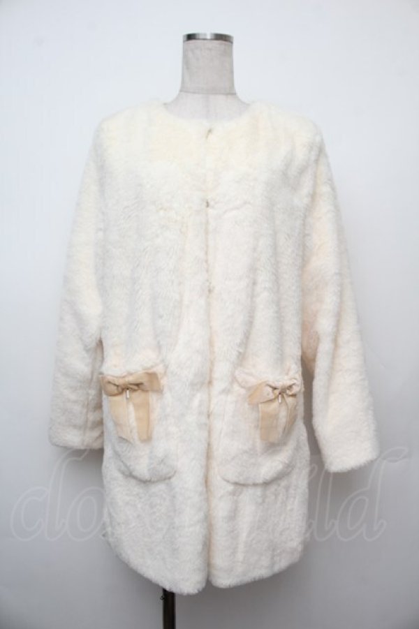 画像1: axes femme POETIQUE / フェイクファーロングコート  キナリ S-26-01-17-031-AX-CO-HR-ZS (1)