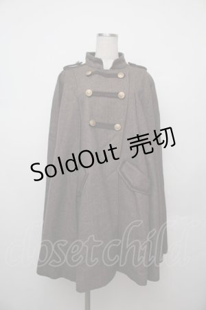 画像: axes femme / ナポレオンマント風コート  ブラウン S-26-01-17-032-AX-CO-AS-ZTC036