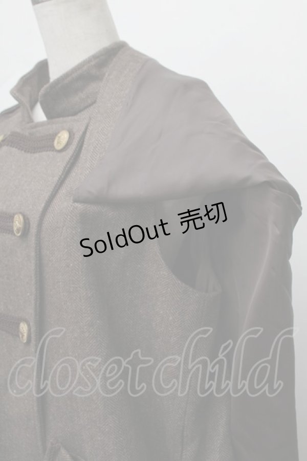 画像3: axes femme / ナポレオンマント風コート  ブラウン S-26-01-17-032-AX-CO-AS-ZTC036 (3)