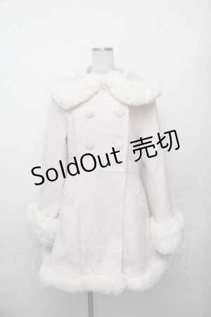 画像: LIZ LISA / ファーカラーコート  ピンク S-26-01-17-035-LO-CO-AS-ZTC014