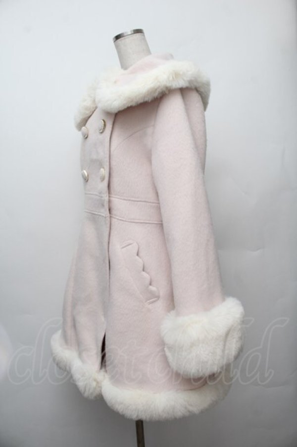 画像3: LIZ LISA / ファーカラーコート  ピンク S-26-01-17-035-LO-CO-AS-ZS (3)