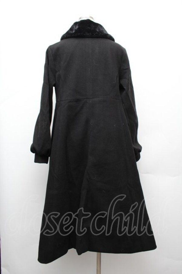 画像2: m petit by misako / AM*リボンコート  黒 S-26-01-17-036-LO-JA-HR-ZS (2)