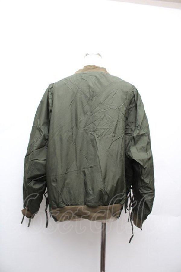 画像2: merry jenny / ナイロンキルトプルオーバー  カーキ S-26-01-17-037-LO-TO-HR-ZS (2)