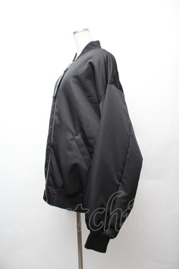 画像3: Jamie エーエヌケー / ビッグシルエット MA-1 中綿ブルゾン  黒 S-26-01-17-038-LO-JA-HR-ZS (3)