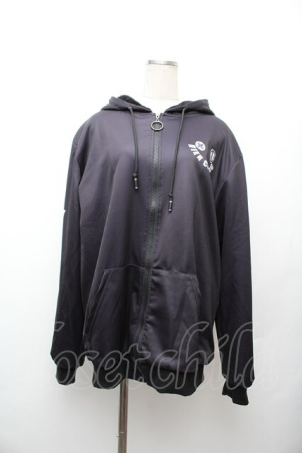 画像1: NieR Clothing / 転写裏起毛パーカー  黒 S-26-01-17-039-PU-TO-HR-ZS (1)