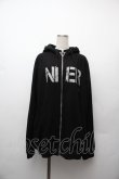 画像1: NieR Clothing / ロゴ裏起毛ZIPパーカー  黒 S-26-01-17-041-PU-TO-HR-ZS (1)