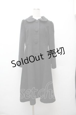 画像: Secret Honey / ケープ付きコート(101匹わんちゃんver.)  黒ｘキナリ S-26-01-17-042-CA-CO-HR-ZTC011