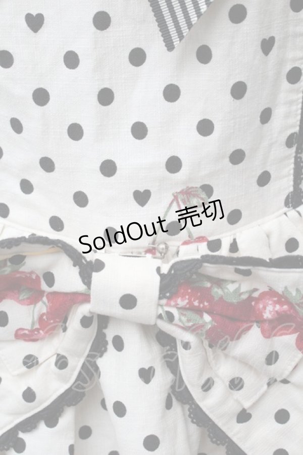 画像3: BABY,THE STARS SHINE BRIGHT / いちごみるくなStrawberry Daysチュチュジャンパースカート  白 S-26-01-17-043-BA-OP-AS-ZS (3)