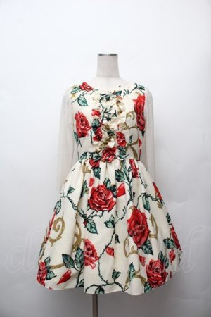 画像: MILK / ロージーローズドレス  レッドローズ S-26-01-17-044-ML-OP-TE-ZS