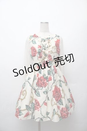 画像: MILK / ロージーローズドレス  レッドローズ S-26-01-17-044-ML-OP-TE-ZS