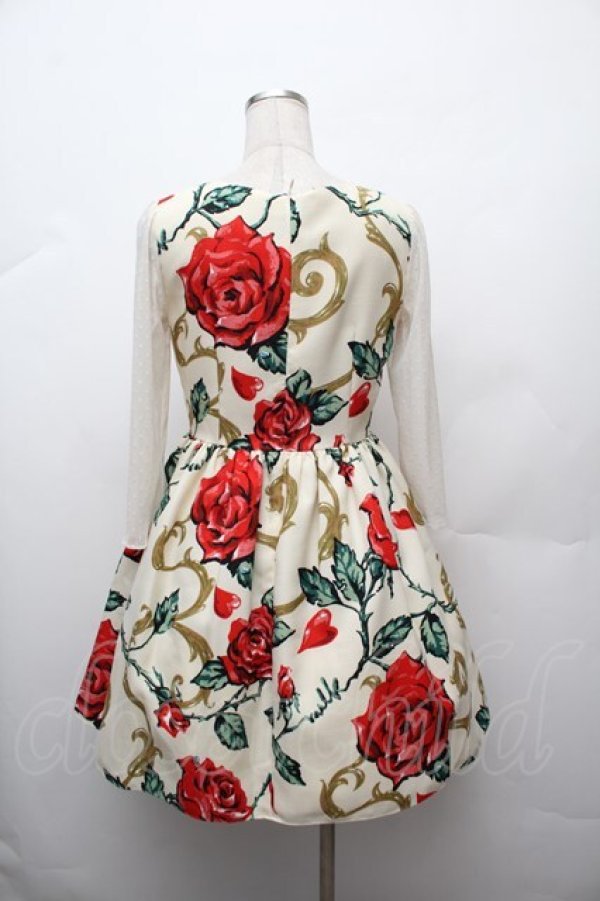 画像2: MILK / ロージーローズドレス  レッドローズ S-26-01-17-044-ML-OP-TE-ZS (2)