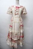 画像1: B.Dolly / 花柄パッチワークワンピース  ピンクｘオフ S-26-01-17-046-LO-OP-HR-ZS (1)