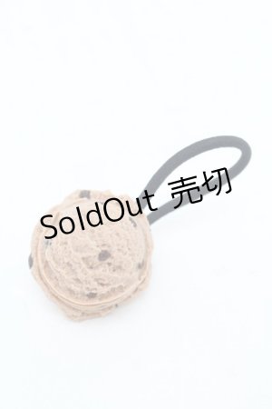 画像: Q-pot. / ダブルチョコレートアイスヘアゴム  ブラウン S-26-01-17-008-QP-AC-AS-ZS