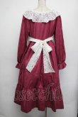 画像3: HirokoTokumine / キャサリンヌワンピース  ワイン S-26-01-17-063-LO-OP-AS-ZS (3)