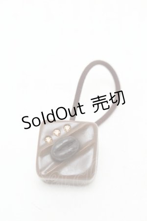 画像: Q-pot. / プチチョコレートコーヒービーンズヘアゴム  ブラウン S-26-01-17-011-QP-ZA-AS-ZS