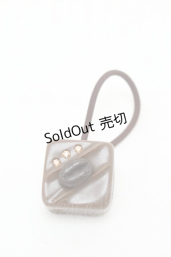 画像1: Q-pot. / プチチョコレートコーヒービーンズヘアゴム  ブラウン S-26-01-17-011-QP-ZA-AS-ZS (1)