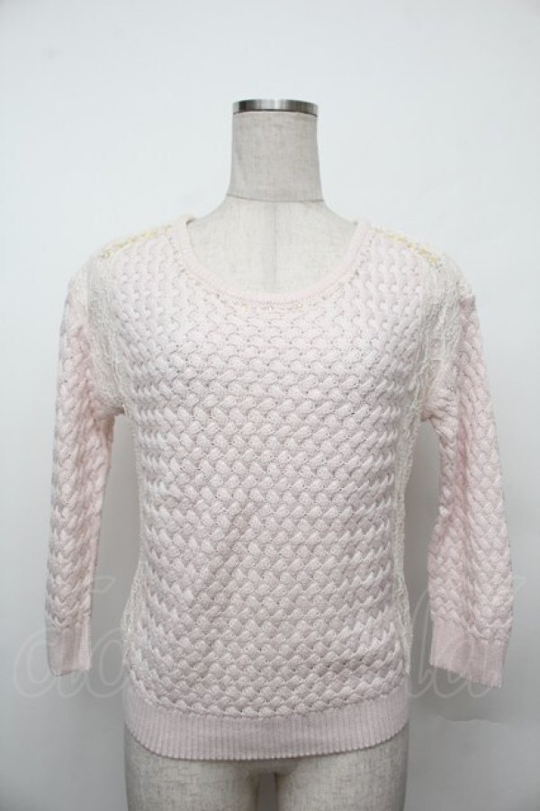 画像1: LODISPOTTO / パールニット  ピンク S-26-01-17-017-LO-TO-AS-ZS (1)