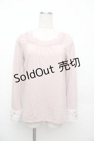 画像: axes femme / インナーカットソー  ピンク S-26-01-17-020-AX-TO-HR-ZS