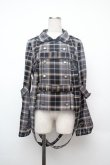 画像1: ALICE and the PIRATES / タータンチェック柄ハーネスベルト付きオーバーシャツ  グレー S-26-01-17-021-PA-BL-AS-ZS (1)